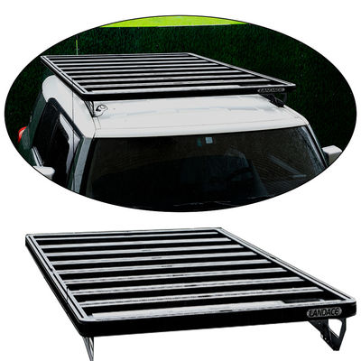 FJ Cruiser Roof Rack Customized Aluminium Alloy Luggage Rack with Back Bone Mounting