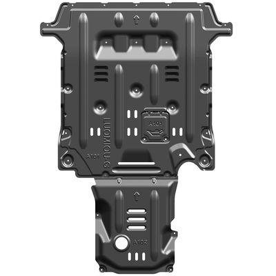 Alfa Romeo Giulia Engine Protection with Magnesium Aluminum Alloy Skid Plate in Black