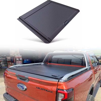 Retractable Roll Up manganese steel Aluminum Alloy Pickup Truck Bed Cover tonneau Cover