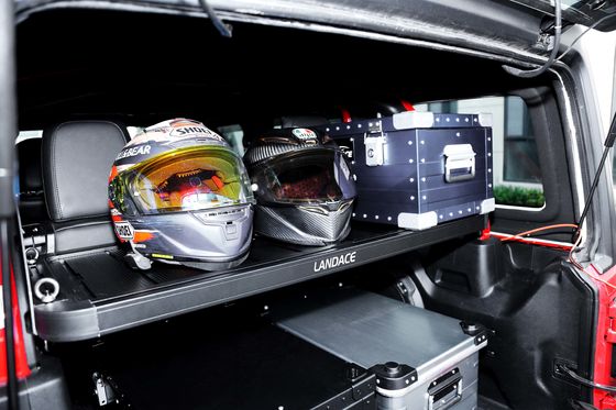 Upgrade Your Jeep Wrangler JL JK with this Black Storage Shelf Easy to Install
