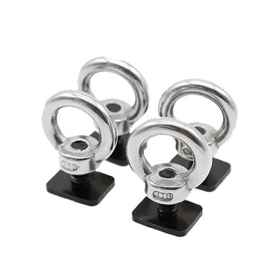 Flat Head 4x4 Eye Bolts For Roof Racks , Stainless Steel Roof Rack Eye Bolt