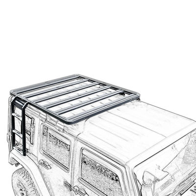 Acceptable OEM/ODM 4X4 Roof Rack for Jeep Wrangler JL JK JT Aluminum Alloy Platform