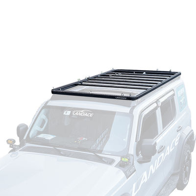 Black Powder Coated Roof Rack Easy to Install Aluminium Alloy Luggage Rack For Tank 300