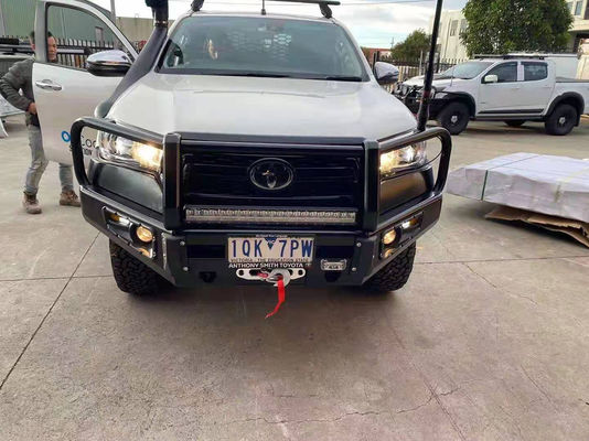 Steel Powder Coated Front Bumpers For TOYOTA EU Hilux ISO9001 Off Road Bumpers