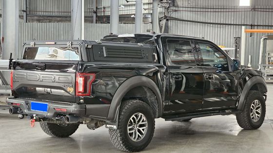 Waterproof Black 4X4 Aluminum Canopy for Ford Ranger/Raptor T6/T7/T8 Hard Top Trucks