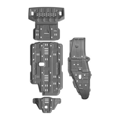 Radiator Engine Transmission Transfer Skid Plate Set for Mitsubishi Pajero 4x4 Off Road