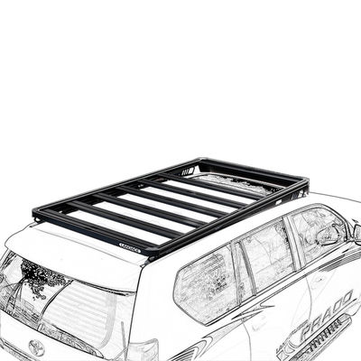 Custom Logo Black Aluminum Roof Rack for LC300 LC200 LC76 LC150 for Adventure Vehicles