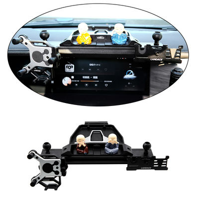 Anodic Oxidated Surface Multifunction Car Phone Holder for Black Center Console Bracket