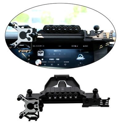 Anodic Oxidated Surface Multifunction Car Phone Holder for Black Center Console Bracket