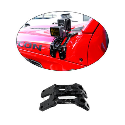 Light Bracket A-Pillar Integrated Lighting System Antenna Holder and Go Pro Mount for Jeep JL