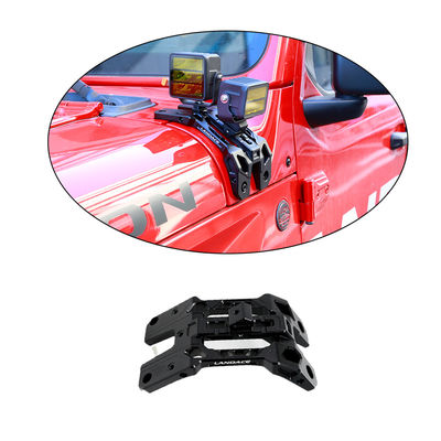 Light Bracket A-Pillar Integrated Lighting System Antenna Holder and Go Pro Mount for Jeep JL