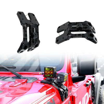 2018-2019 Wrangler JL Gladiator JT Aluminum Alloy A-Pillar Windshield Light Mounts Bracket