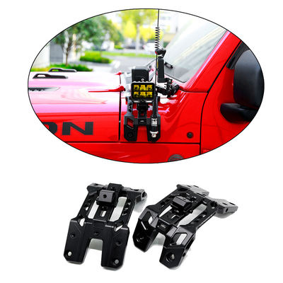 Rust-Resistant Car Windshield Spot Light Mounting Brackets for Jeep JL Aluminum Alloy