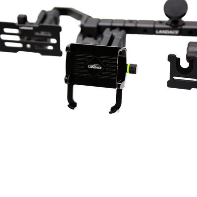 Mechanical Style Black Detachable 4x4 Off Road Wrangler JL Accessories Aluminum Alloy Center Console Bracket Phone Holder for Jeep