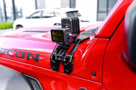 Surface Hard Anodizing Aluminum Alloy A Pillar Driving Light Mounting Bracket for Jeep JL