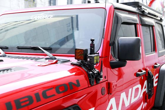 Surface Hard Anodizing Aluminum Alloy A Pillar Driving Light Mounting Bracket for Jeep JL