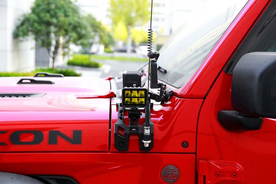 Surface Hard Anodizing Aluminum Alloy A Pillar Driving Light Mounting Bracket for Jeep JL