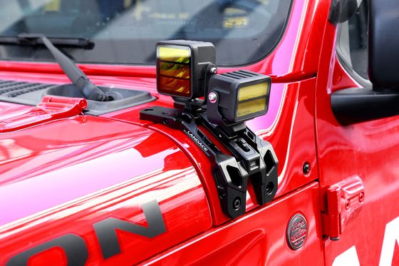 OEM Accepted A Pillar Driving Light Mounting Bracket for Jeep JL Hard Anodizing Surface