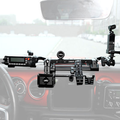 Black Anodizing Aluminum Guide Rail for Jeep Wrangler JL on Dashboard Fitting Position