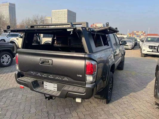 Space-Saving Folding Truck Bed Rack System for Toyota Tacoma Hardtop Topper Canopy