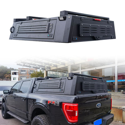 Customized Logo Aluminum Retractable Tonneau Cover for Ford F150 Raptor 2018 in Black