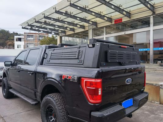 Customized Logo Aluminum Retractable Tonneau Cover for Ford F150 Raptor 2018 in Black