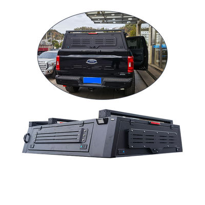 Customized Logo Aluminum Retractable Tonneau Cover for Ford F150 Raptor 2018 in Black