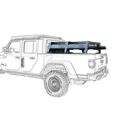 Aluminium Alloy Jeep Gladiator Ladder Rack OEM Truck Topper Rack