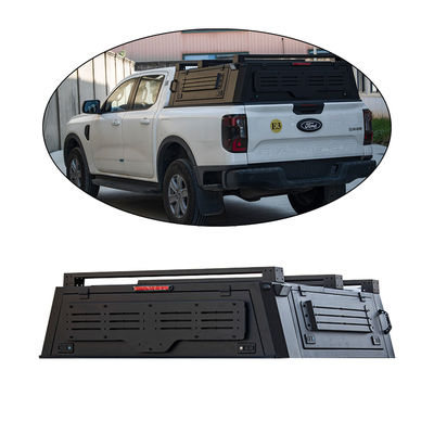 JMC DADAO 4x4 Pickup Truck Canopy High- Black Powder Coated Truck Camper Semi-High Bed