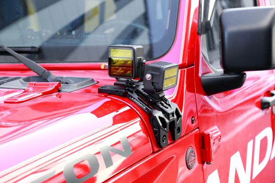Jeep JL Sahara A Pillar Driving Light Mounting Bracket with High- LED Light Bracket
