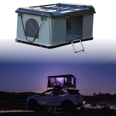 Dark Gray Triangle Clamshell Roof Top Tent 4x4 Rooftop Tent Hard Shell