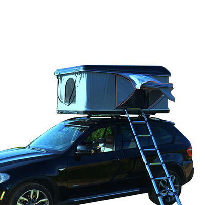 Dark Gray Triangle Clamshell Roof Top Tent 4x4 Rooftop Tent Hard Shell