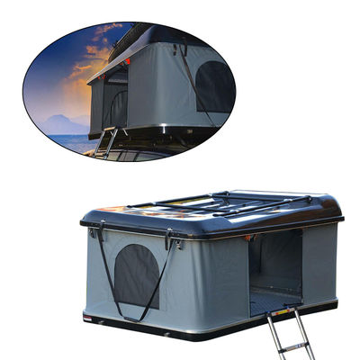 Dark Gray Triangle Clamshell Roof Top Tent 4x4 Rooftop Tent Hard Shell