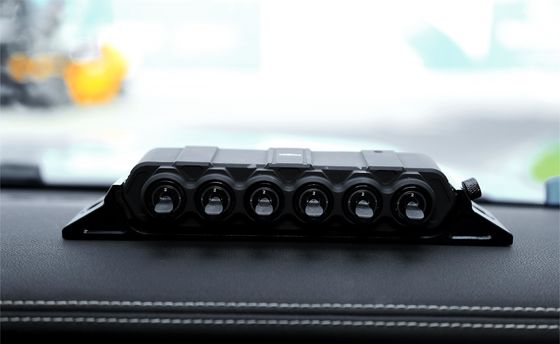 Sports Design Style 6 Gang LED Car Control Switch Panel with Electronic Relay System