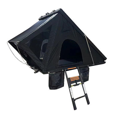 Universal Triangle Clamshell Hard Shell Car Roof Top Tent for Outdoor Camping Dark Gray