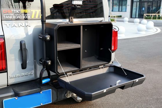 Off-Road New Design Power Coating Wrangler Tailgate Outside Storage Box For Tank 300 BJ40 For Wrangler JL JK Tank 300 BJ40
