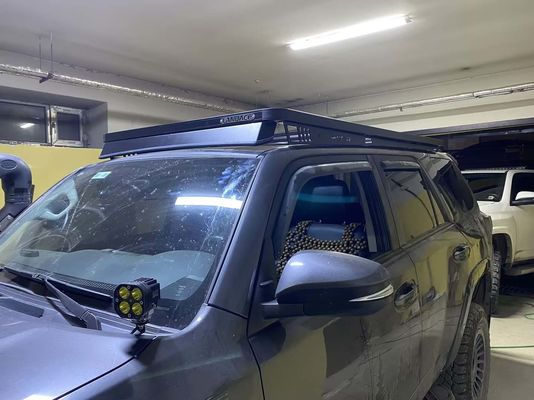 2270*1300*55mm Black Aluminum Alloy Roof Platform Carrier Rack Cover for Toyota 4Runner