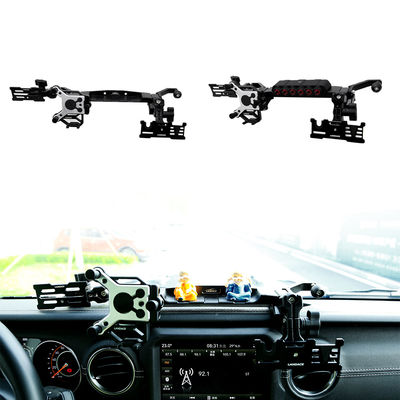 Black Multi-function 4x4 Wrangler JL Center Console Bracket Phone Holder for Jeep