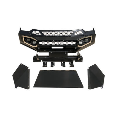 Install Original Car Hole Off Road Steel Heavy Duty Winch Bumper Guard for ISUZU Dmax
