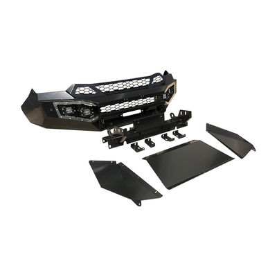 Install Original Car Hole Off Road Steel Heavy Duty Winch Bumper Guard for ISUZU Dmax