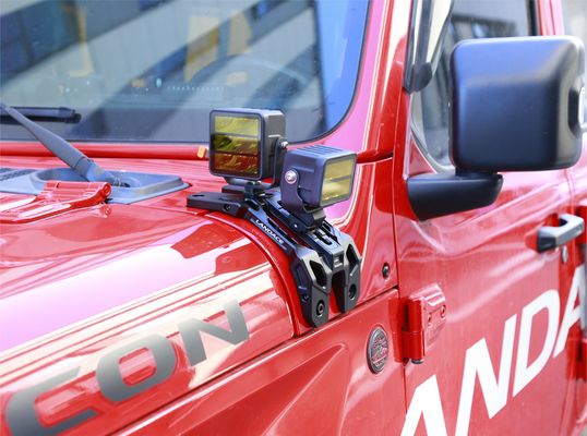 JEEP 2021- Wrangler Light Mounting Brackets CNC machined with Durable Aluminum Alloy