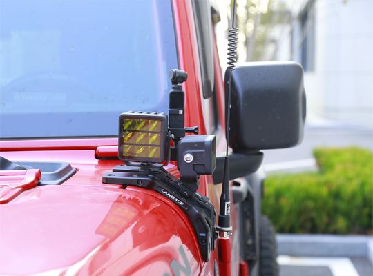 JEEP 2021- Wrangler Light Mounting Brackets CNC machined with Durable Aluminum Alloy