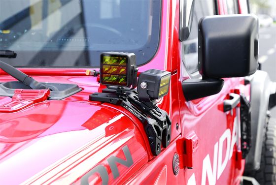 Aluminium Alloy Silver Light Mounting Brackets for Off-Road Vehicles CNC Machining
