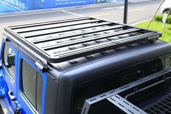 Easy to Install Black Roof Rack for Jeep Off-Road 4x4 Customized Rain Gutter Mounting