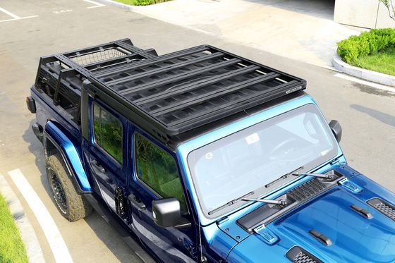 Easy to Install Black Roof Rack for Jeep Off-Road 4x4 Customized Rain Gutter Mounting
