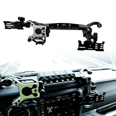 Jeep 210*65*38mm Center Console Bracket Phone Holder with Wireless Car Switch Panel