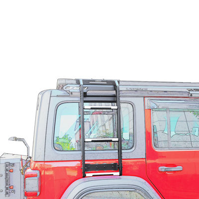 Double Side Ladder Car Roof Ladder Lightweight and Easy to for Jeep Wrangler Jl Jk