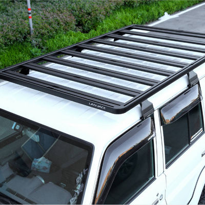 Power Coating Black Roof Luggage Rack for Land Cruiser LC76 Unique Design