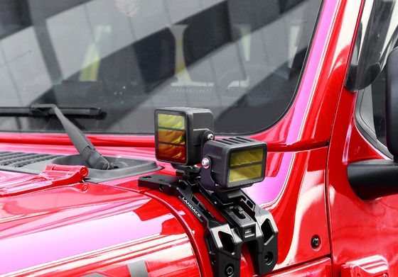Convenient Powder Coated A-Pillar Light Mounting Brackets for Aluminum Alloy CNC Machining