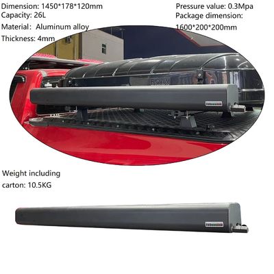26L 30L Black Pressurized Water Tank Pickup Truck Bed Rack Roof Rack for Spray Showing